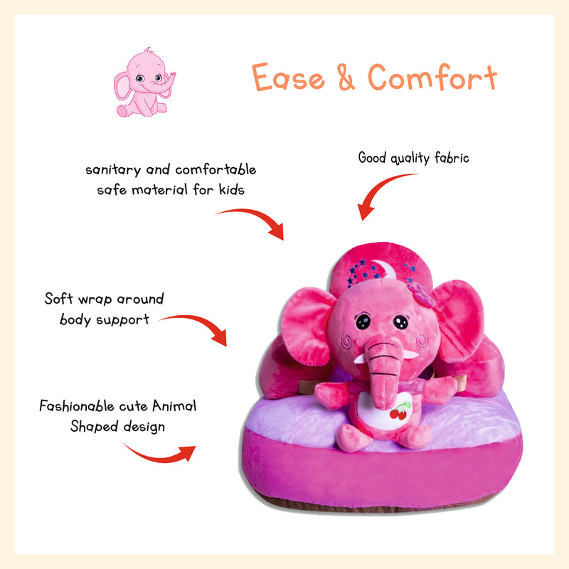 Cartoon elephant figure plush sofa seat learning to sit chair for kids