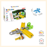 Beginner assembly build and play toys with with tool and manual
