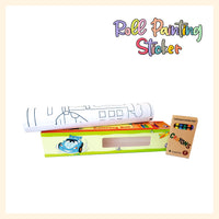 Car series kids coloring poster roll educational art set with coloring marker
