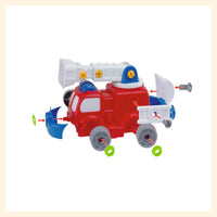 Fire truck diy toy for kids
