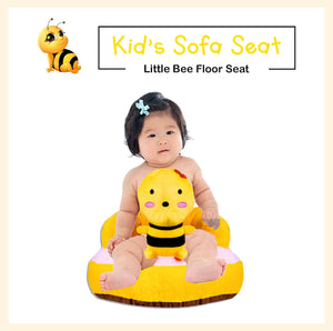Cartoon bee figure plush sofa seat learning to sit chair for kids