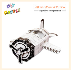 Airplane flyme coloring cardboard