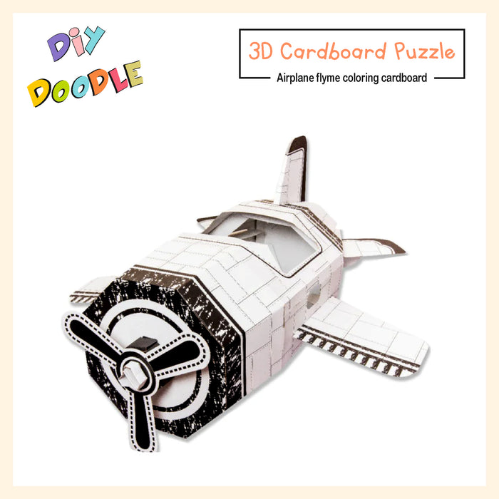 Airplane flyme coloring cardboard