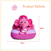Cartoon elephant figure plush sofa seat learning to sit chair for kids
