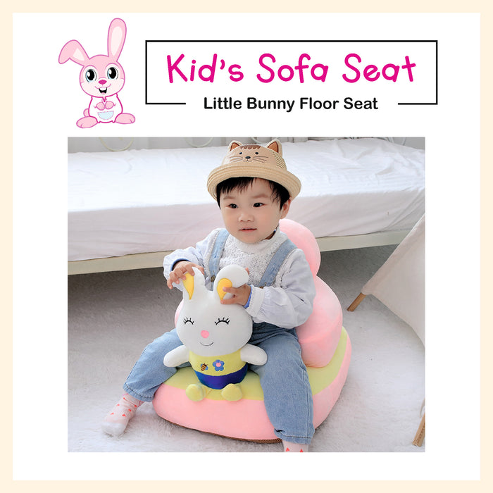 Cartoon bunny animal figure plush sofa seat learning to sit chair for kids