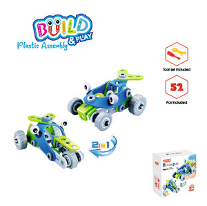 Plastic assembly explorer level 52pieces build and play