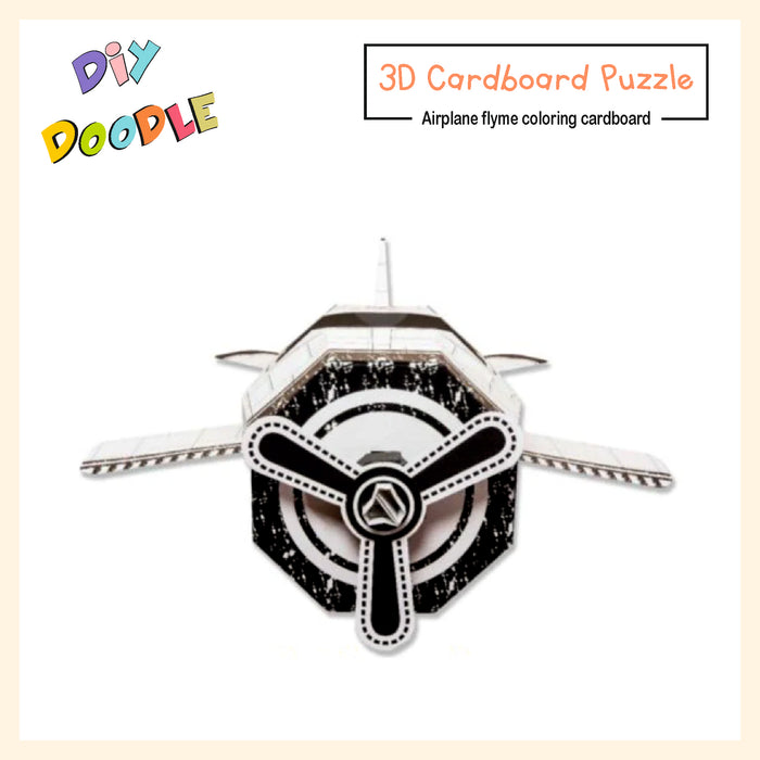 Airplane flyme coloring cardboard