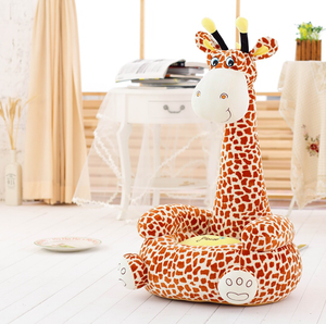 Plush Giraffe figure kids soft floor seat