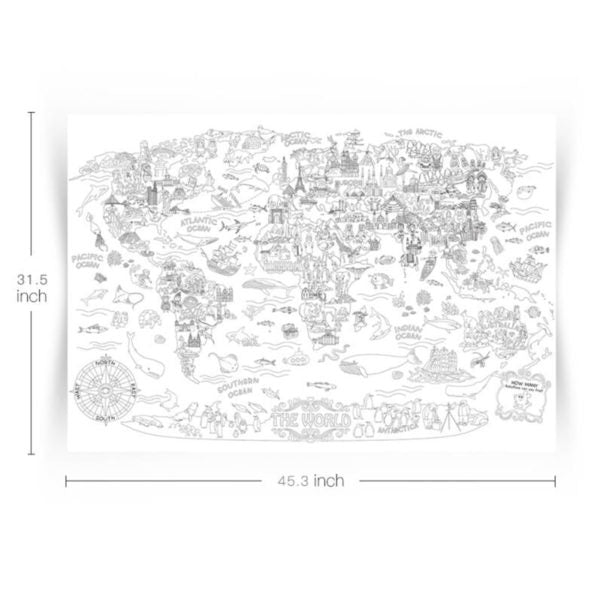 Super painter giant coloring poster