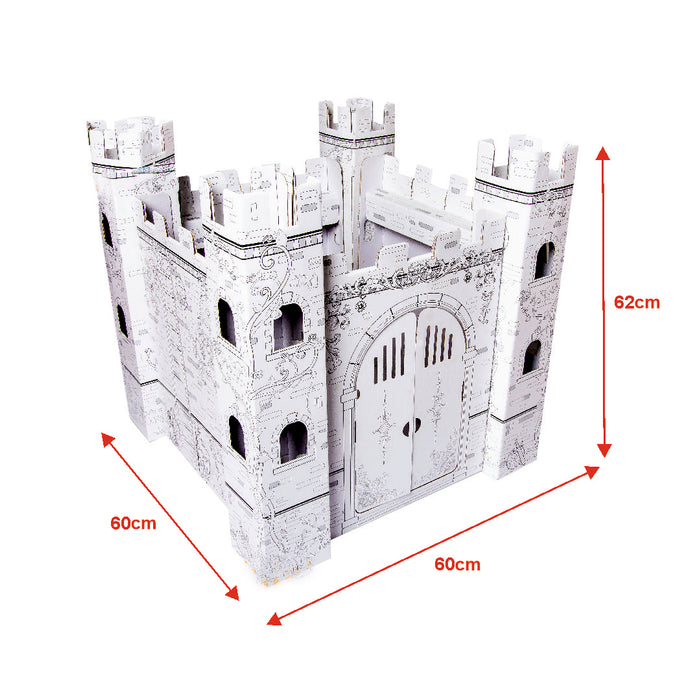 Princess castle coloring cardboard