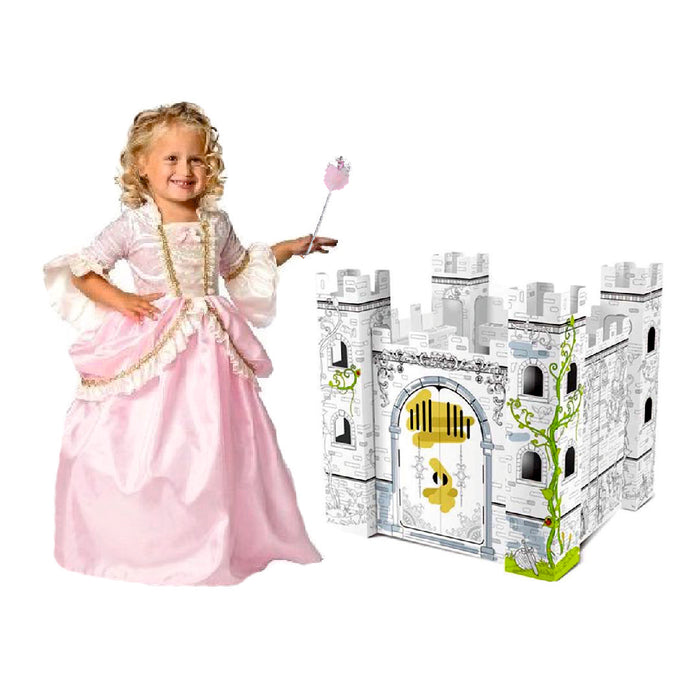 Princess castle coloring cardboard