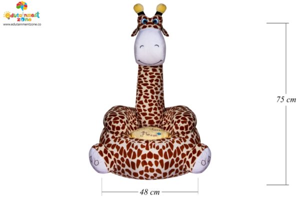 Plush Giraffe figure kids soft floor seat