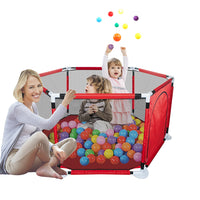 Six sided breathable mesh with zipper opening playpen
