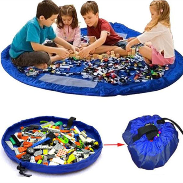 Toy Playmat Convertible to Toy Storage Bag