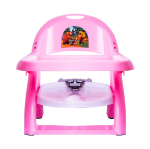 Pink foldable comfort booster chair for toddler