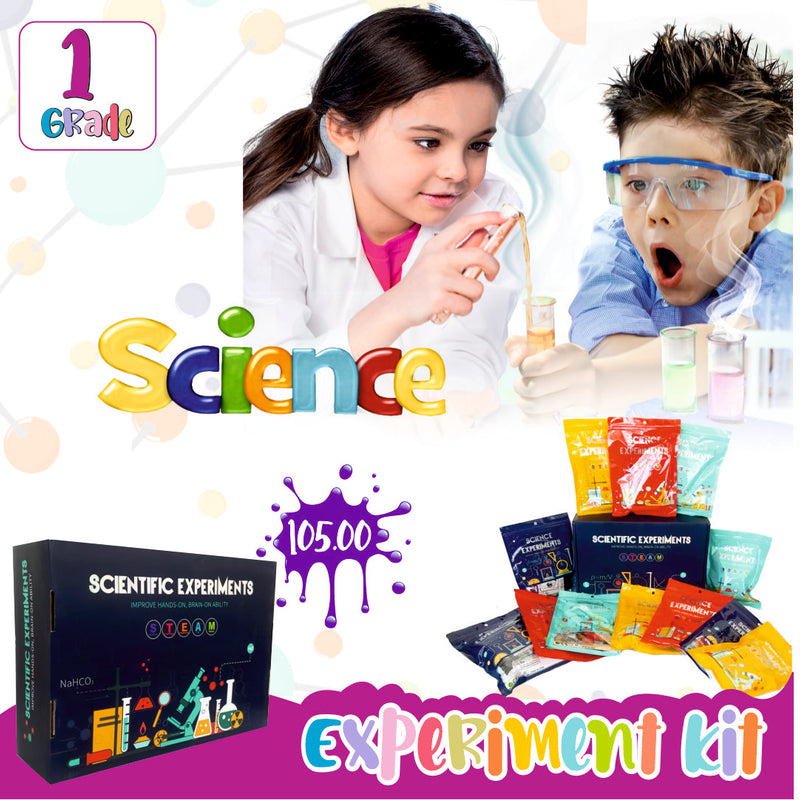 Science Experiment Kit set of 12 different projects for Grade 1