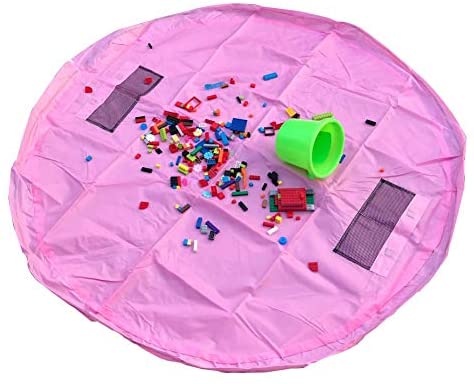 Toy Playmat Convertible to Toy Storage Bag