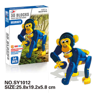 Monkey EVA Puzzle Blocks